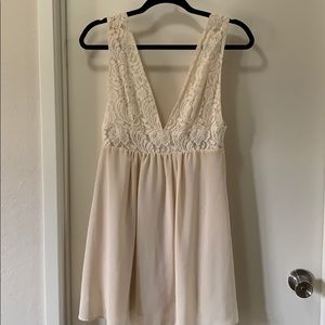 Cream lace dress